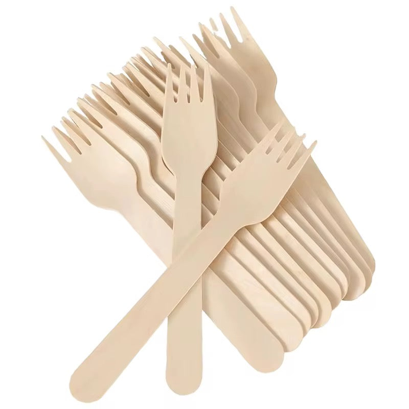 100pcs/pack Wooden fork #WF2096