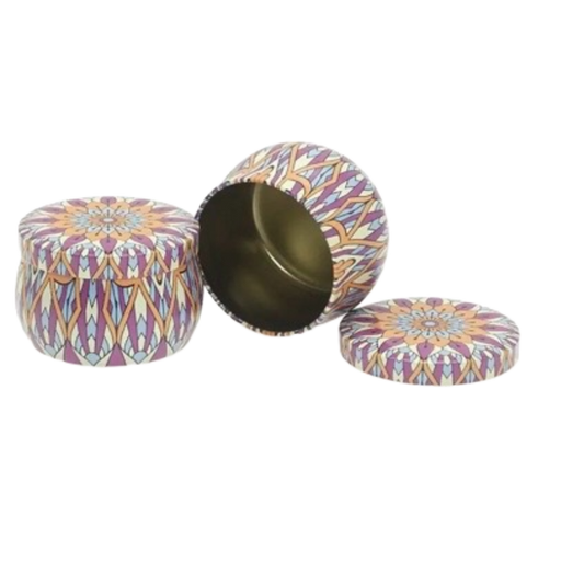 4oz Tin Can For Candles With Lid #AJ1334