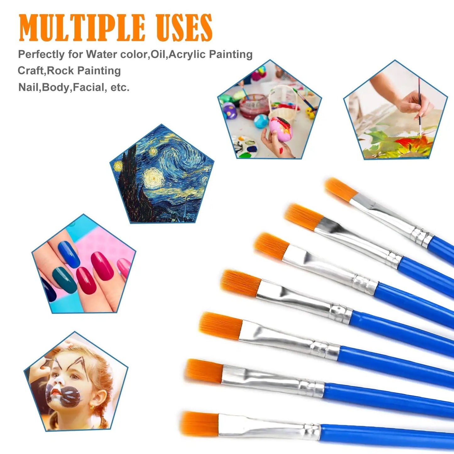 Acrylic Paint Brush x12pcs