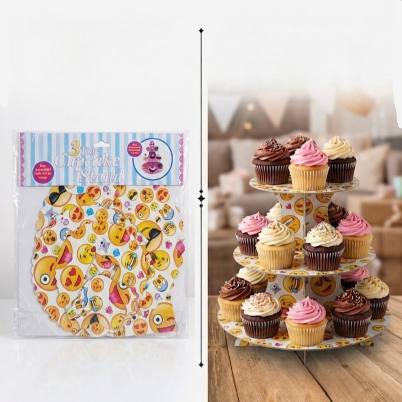 3-Tier Cupcake Stand – Party Display Tower #CS3881