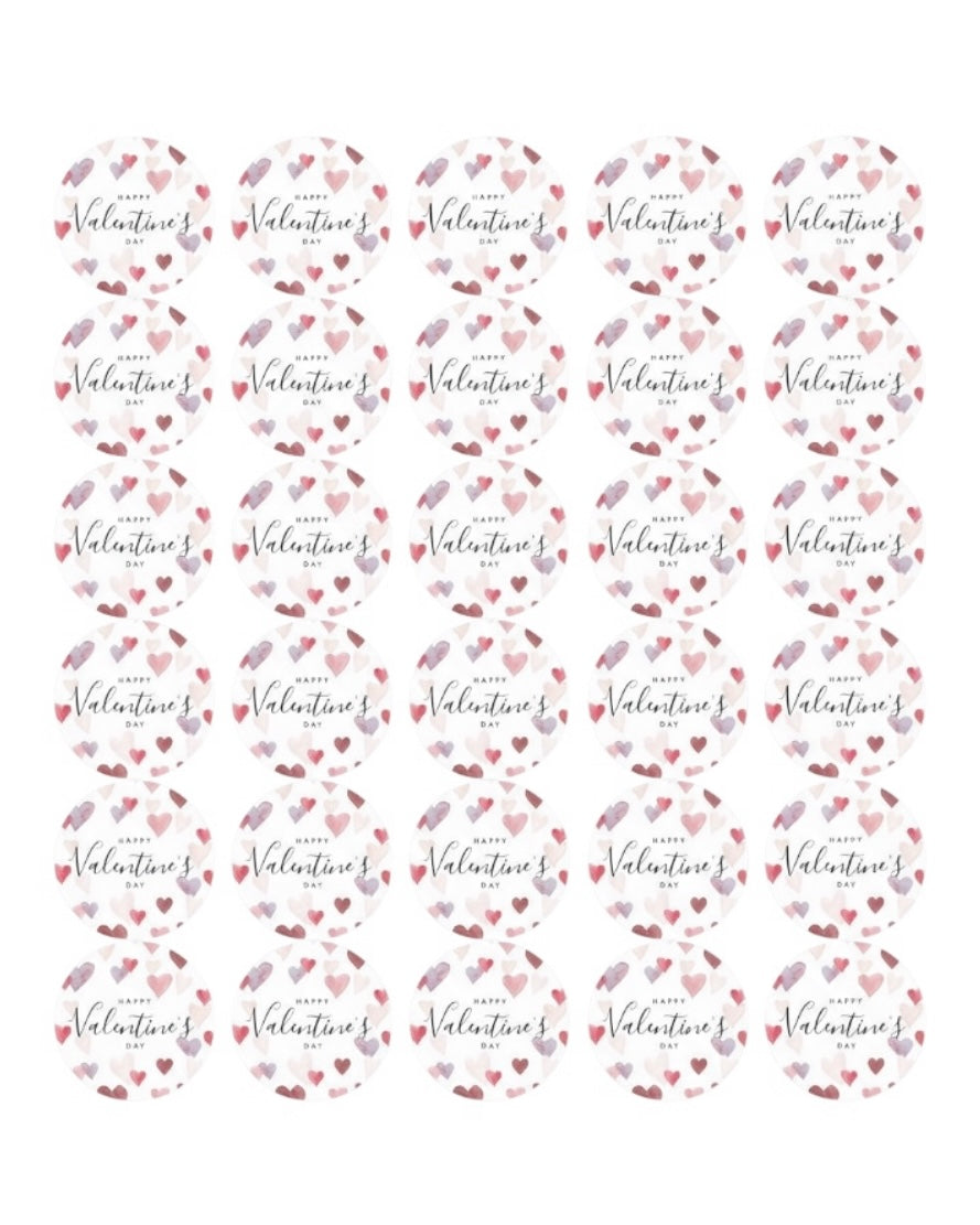 4cm x60pcs Valentine’s Stickers #VS2585