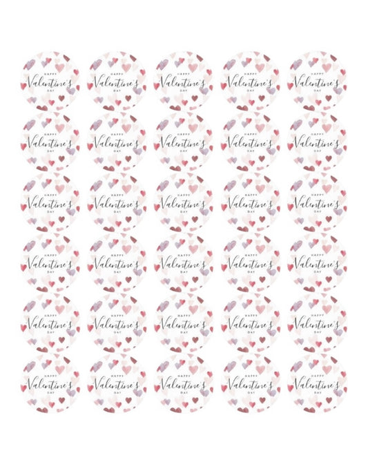 4cm x60pcs Valentine’s Stickers #VS2585