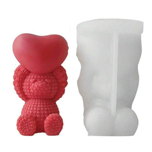 Rose Bear Silicone Mold #SM1694
