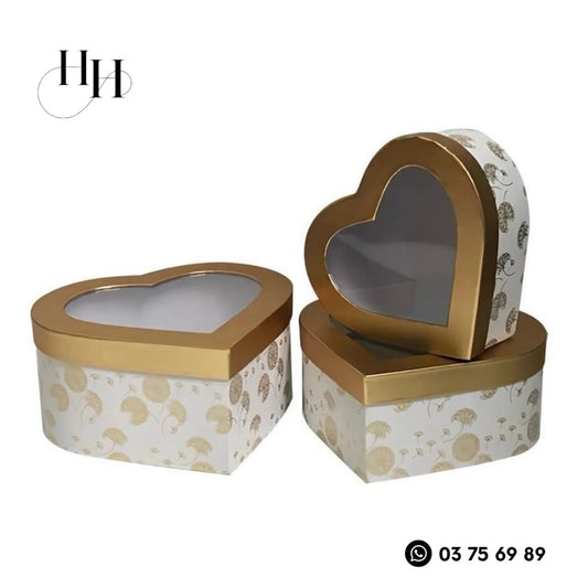 White & Gold printed Gift Box