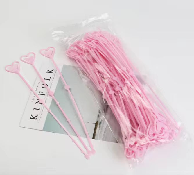 Pink Flower Pick Card Holder x12pcs #CH2712