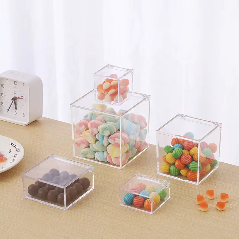 Clear Acrylic Storage Box with Flip Lid #AB2728