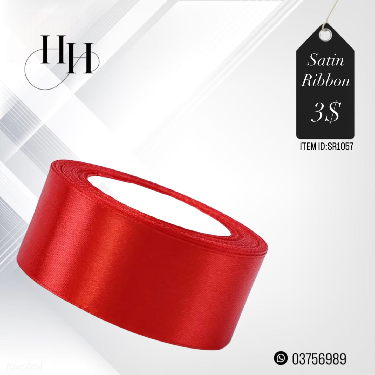 Satin Ribbon 20M x 4cm