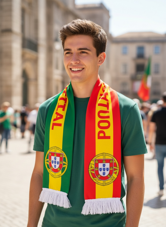 Portugal Fan Scarf – 143 × 14 cm #FS3256