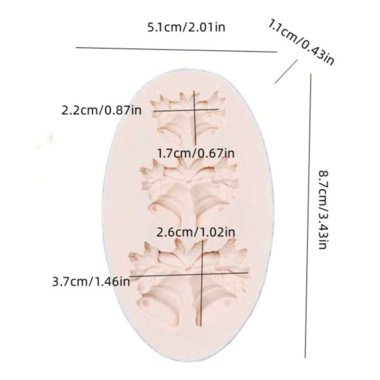 Christmas Bell Silicone Mold #SM1521