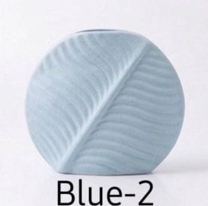 Leaf Shape Ceramic Vase Collection #CV3203