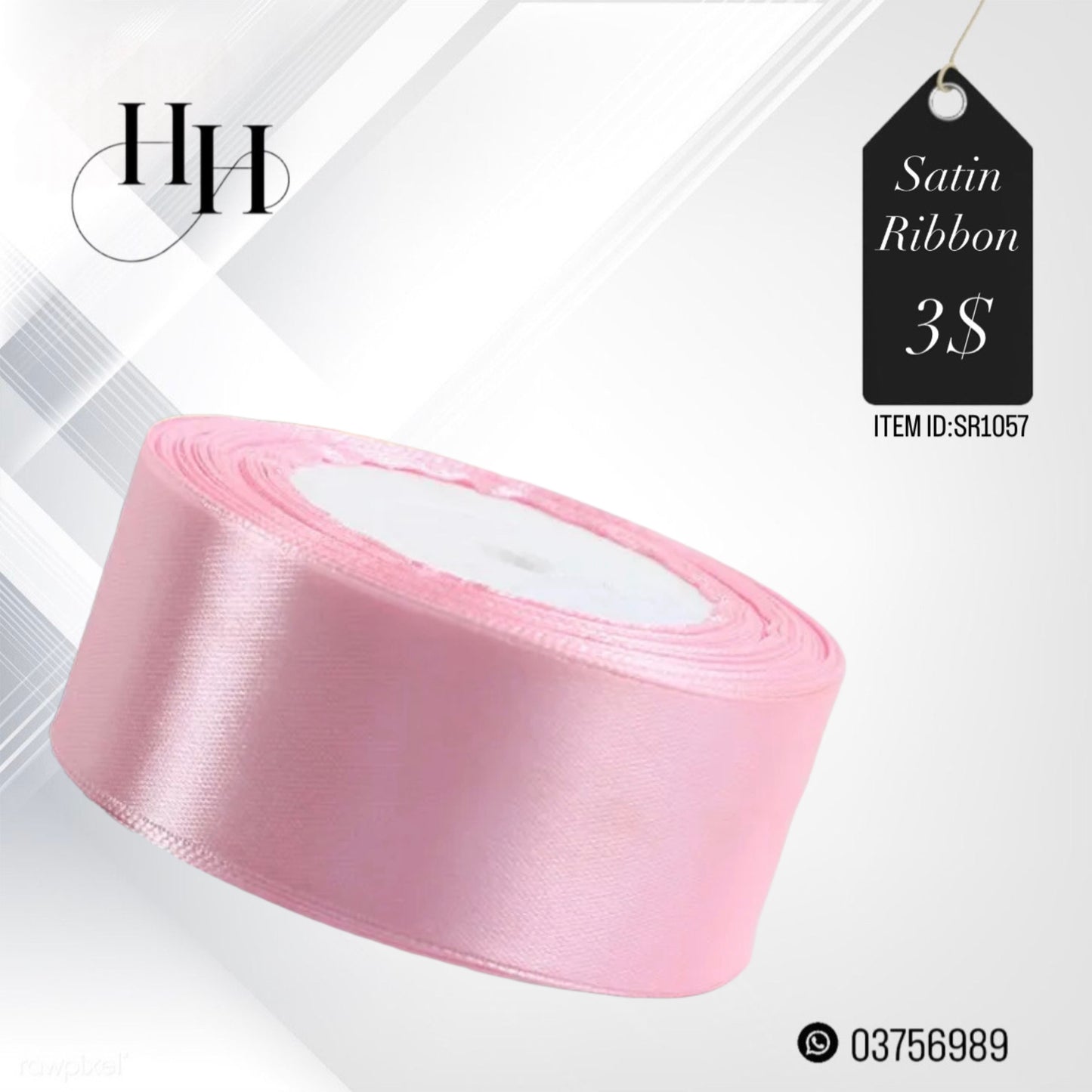 Satin Ribbon 20M x 4cm