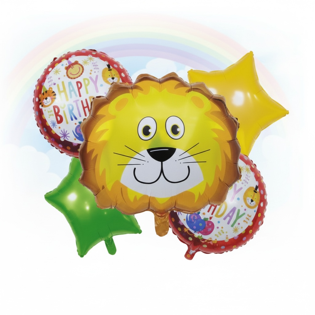 Lion Birthday Balloon Set #JB3988