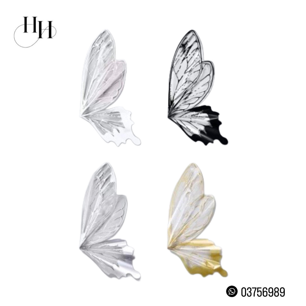 5 Sets-Pack Colorful Butterfly 50*56cm #WP1366