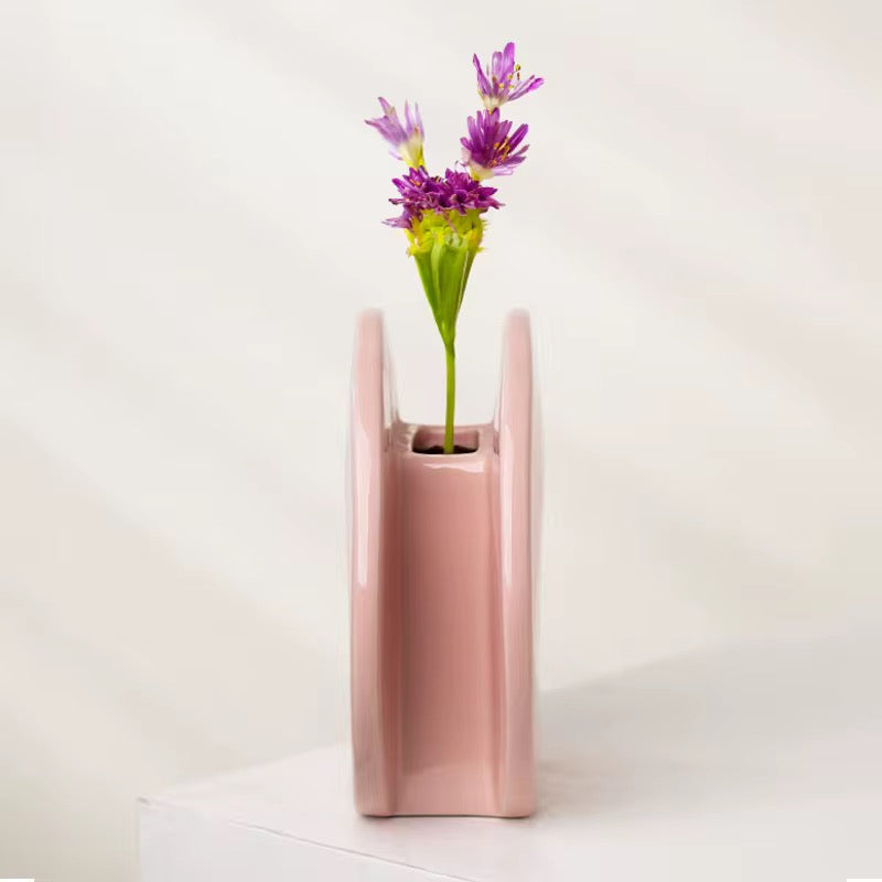15x5cm Modern Round Ceramic Vase #CV3205