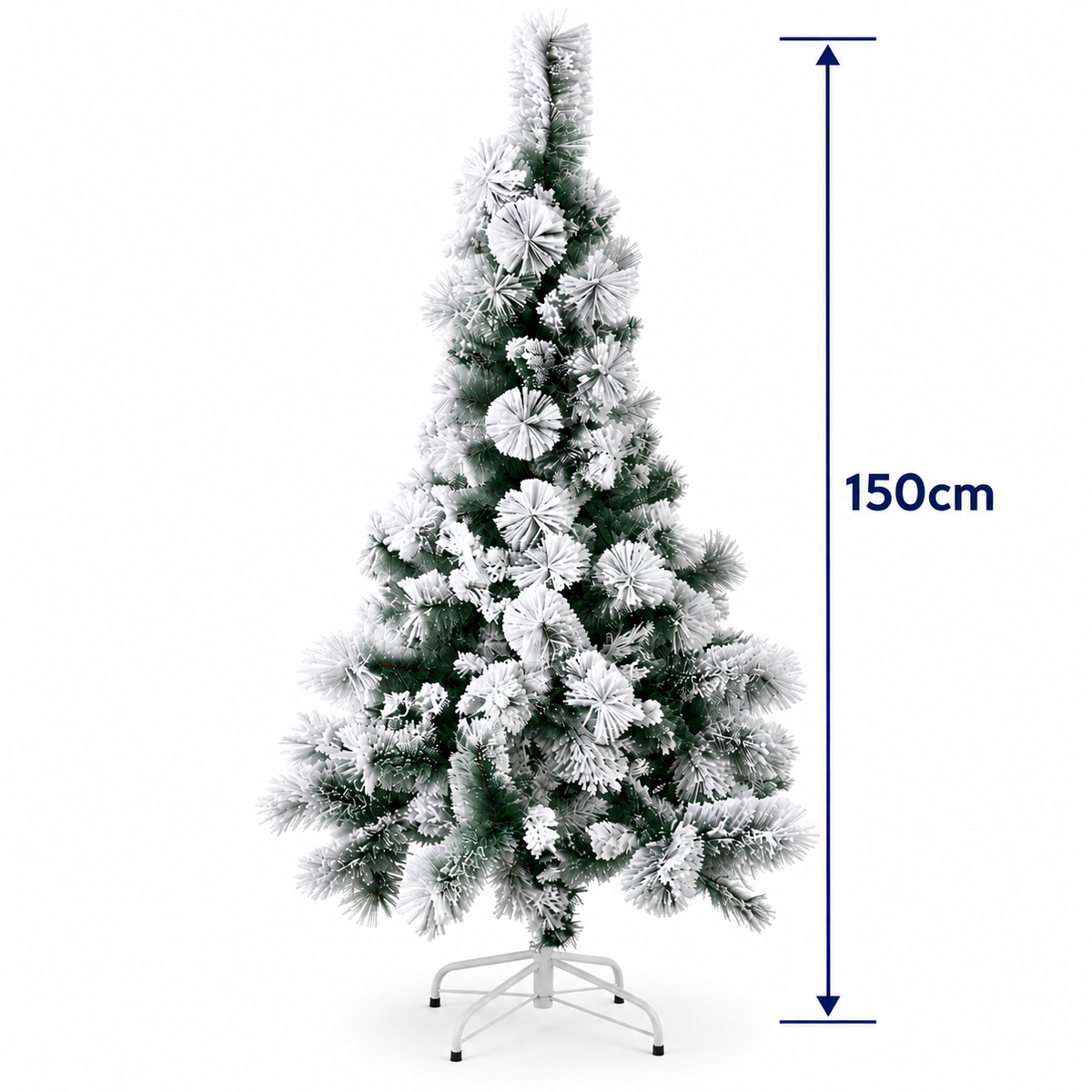 Flocked Christmas Tree with White Snow #CT4375