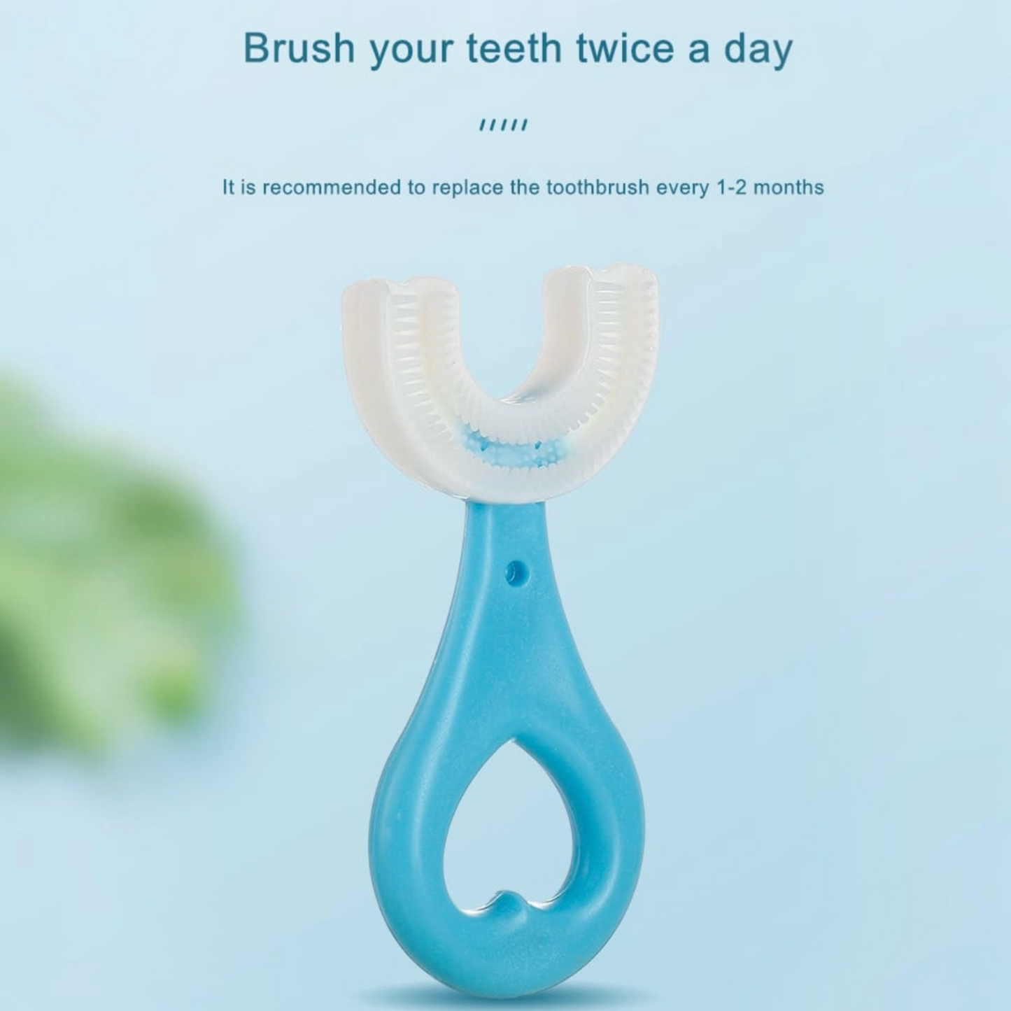 Baby U-Shaped manual silicone toothbrush #TF012