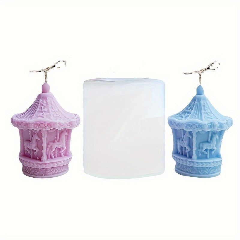 Carousel Silicone Mold For Candle #SM1606