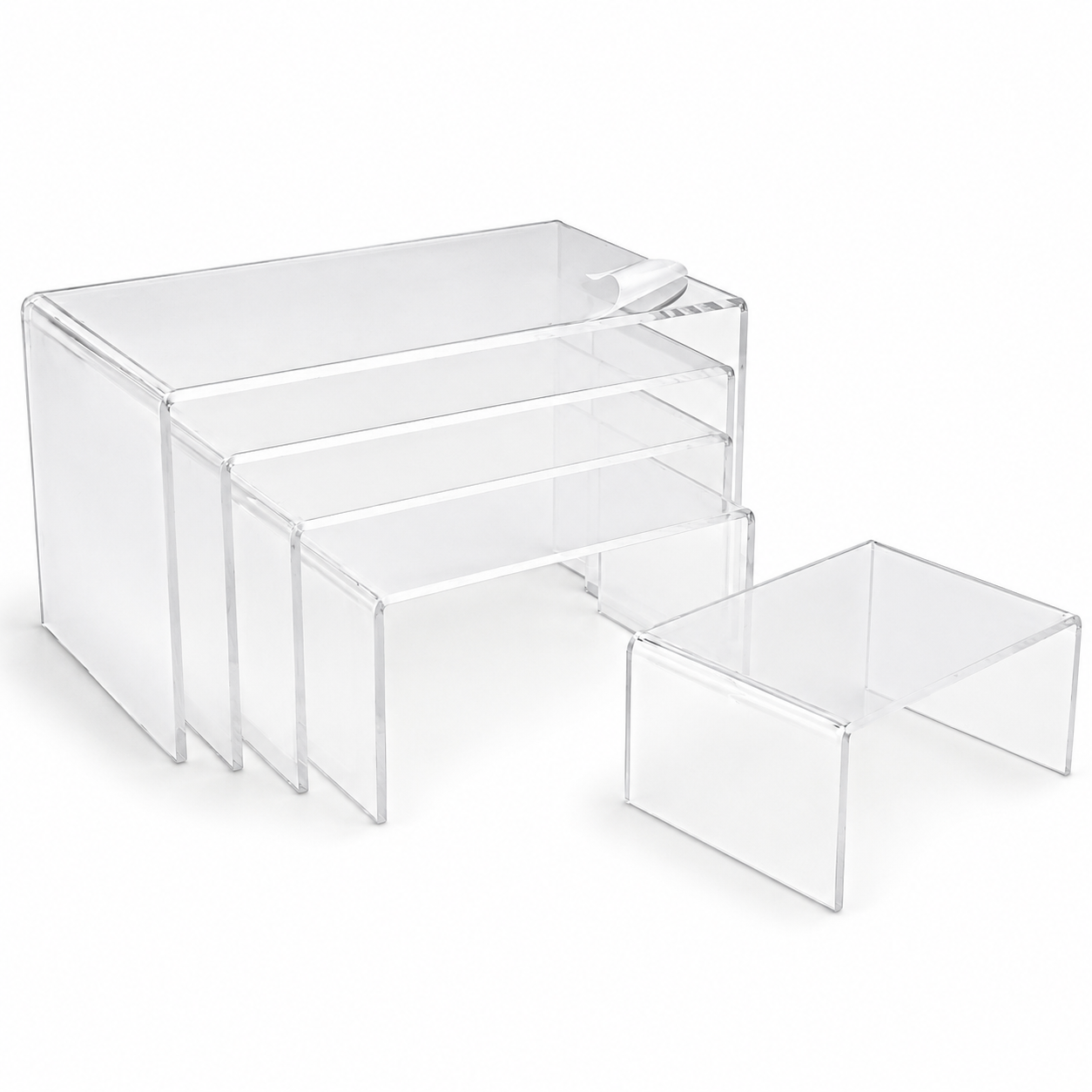 Clear Acrylic Display Riser – 5 Sizes #AS4185