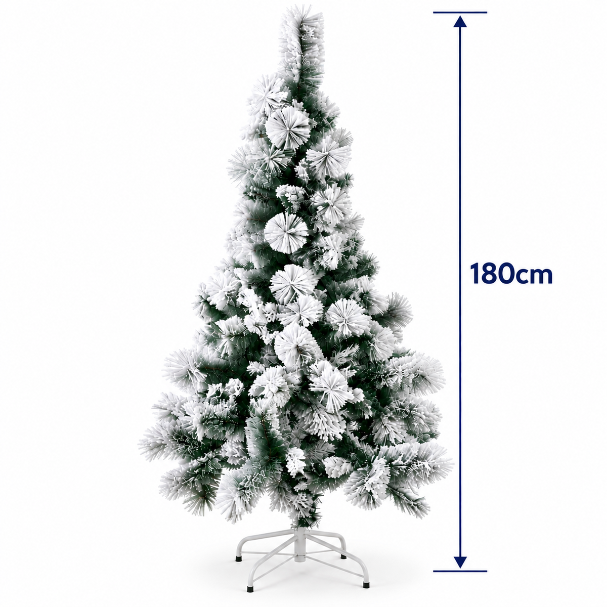 Flocked Christmas Tree with White Snow #CT4375