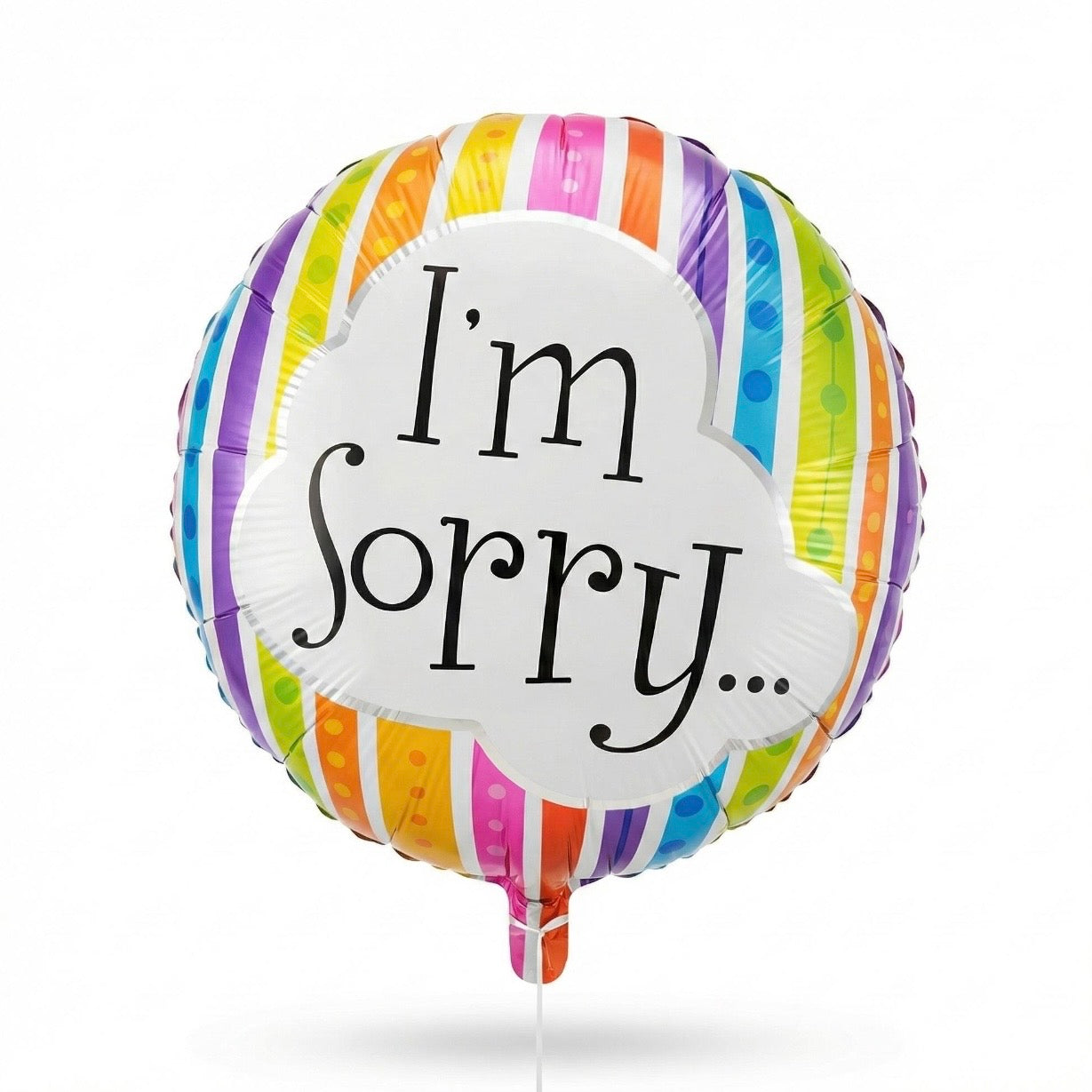 18” I’m Sorry Rainbow Foil Balloon – Colorful Apology Gift #FB2895