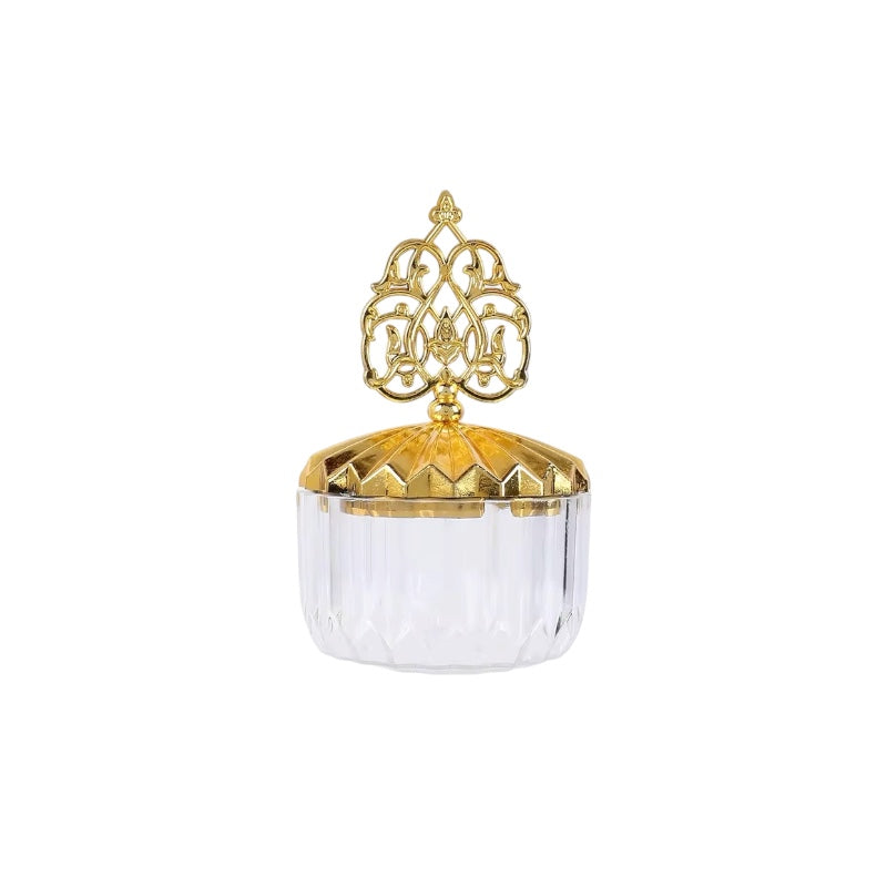 Luxury Acrylic Candy Jar – Gold Lid Design #AB3195