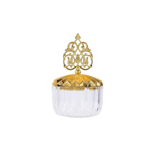 Luxury Acrylic Candy Jar – Gold Lid Design #AB3195
