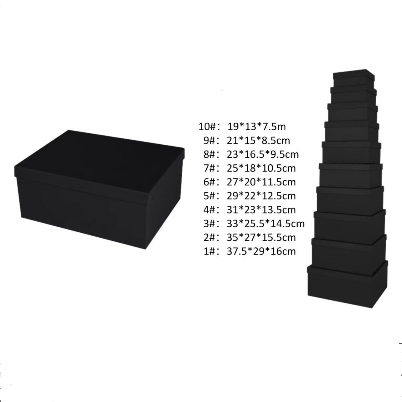 Rectangle Black Gift Box