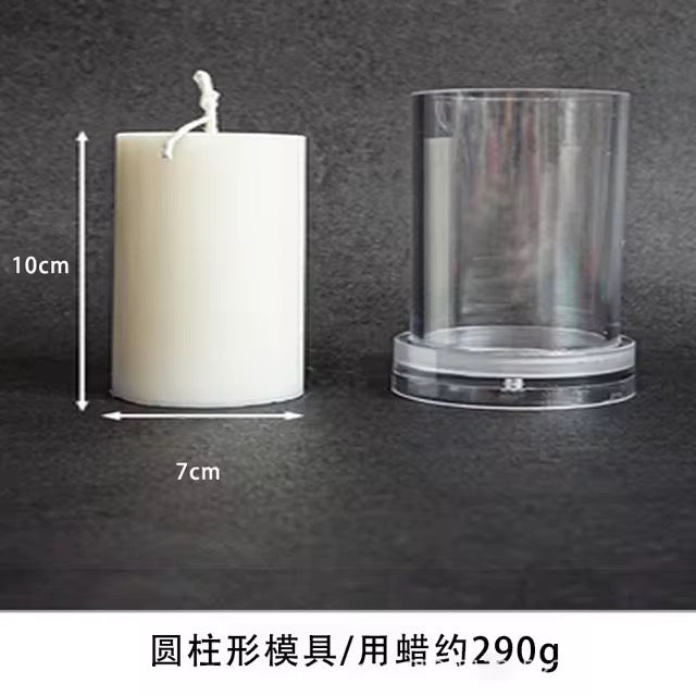 Classic Cylinder Pillar Candle Mold – Round DIY Candle Mold #SM2888