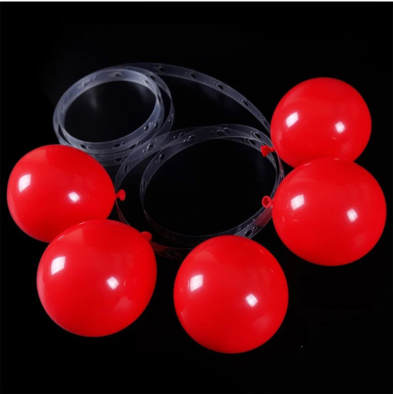 Transparent Plastic Balloon Chain, Wall Decoration, 5m #BC1347