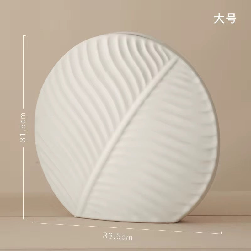 Leaf Shape Ceramic Vase Collection #CV3203