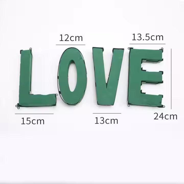 Floral Foam Set LOVE Letters #FF1712