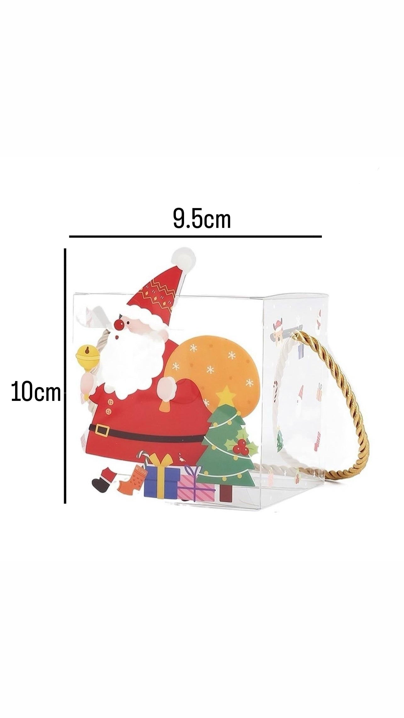 X6pcs - Christmas PVC Box 10*9.5cm #GB1547
