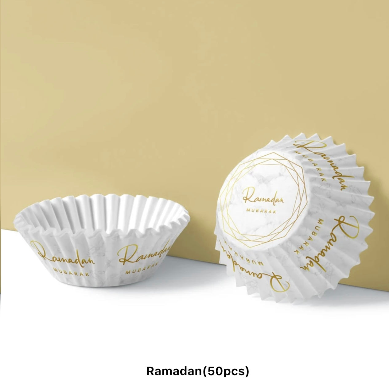 50pcs Ramadan Cake Paper Muffin Cup #CC1659