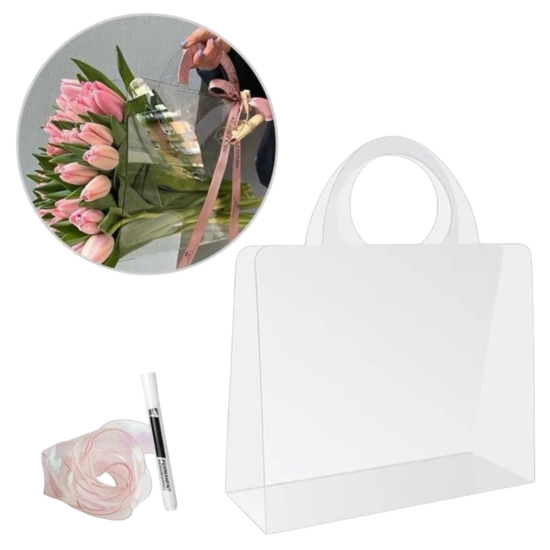 High Quality Floral PVC Bag #PB1713