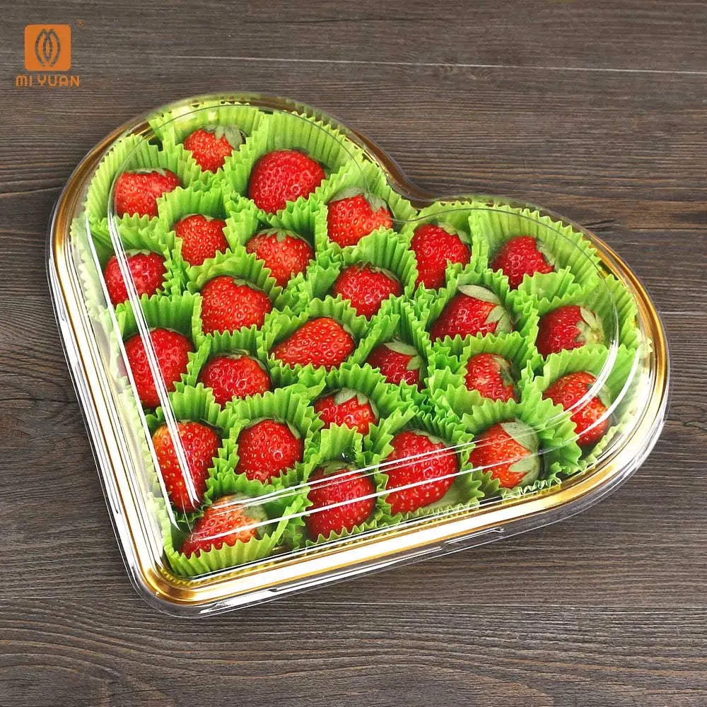 Heart Shape plastic Food Box #FB1665