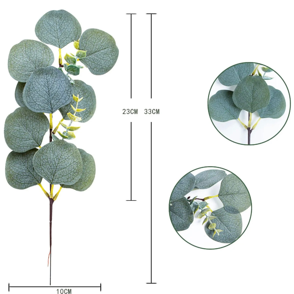 Green Plant Decoration 8-Fork Eucalyptus Simulation Artificial Eucalyptus Leaves #AF1548