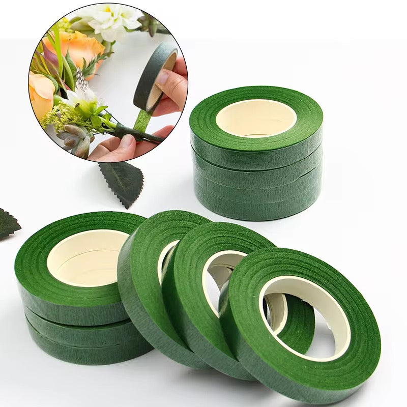 Green Floral Stem Tape #FT1079