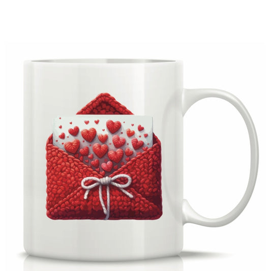 Printed Glass Mug with Cute Illustrations #GM3036