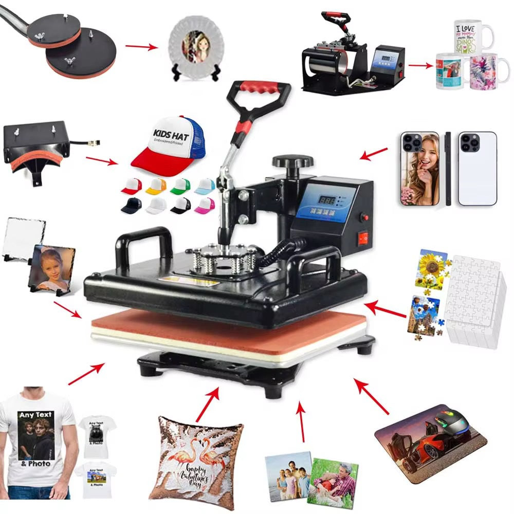 5-in-1 Heat Press Machine for T-Shirt Printing #HP4380