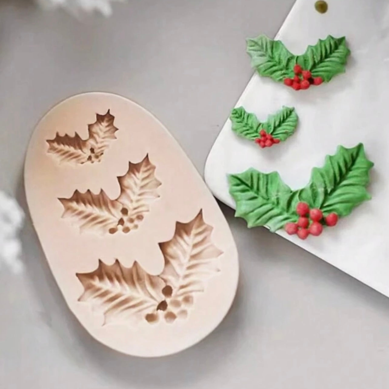 Christmas Series Leaf Silicone Mold #SM1520