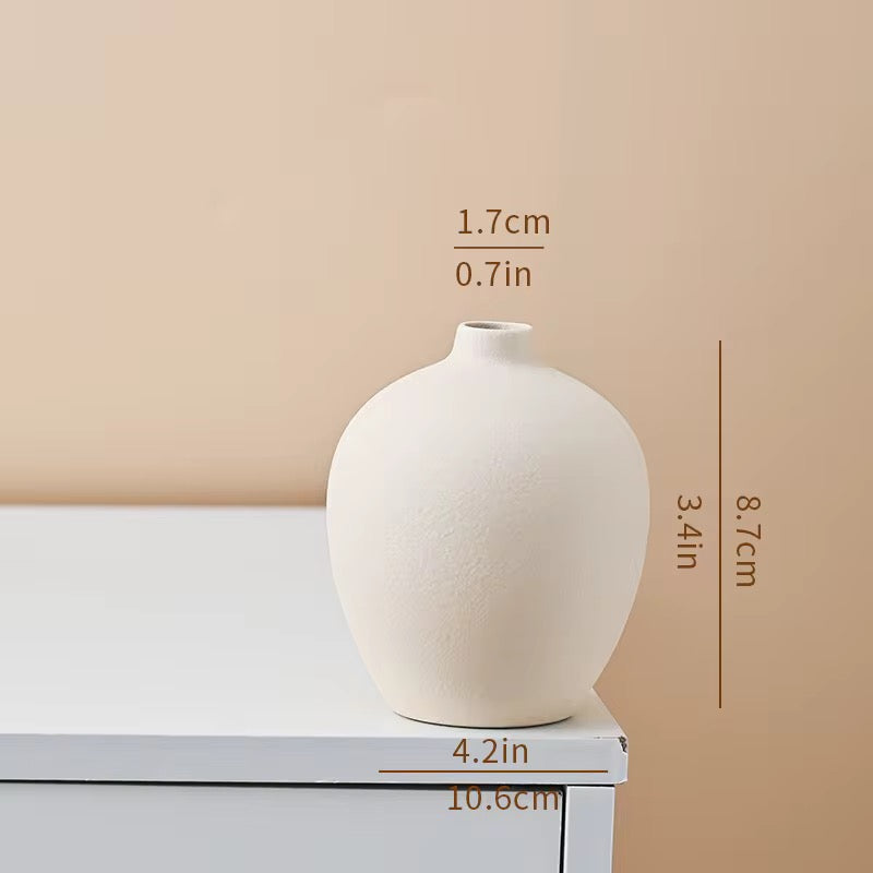 Modern Matte Ceramic Vase – Minimalist Nordic Home Décor #CV3229
