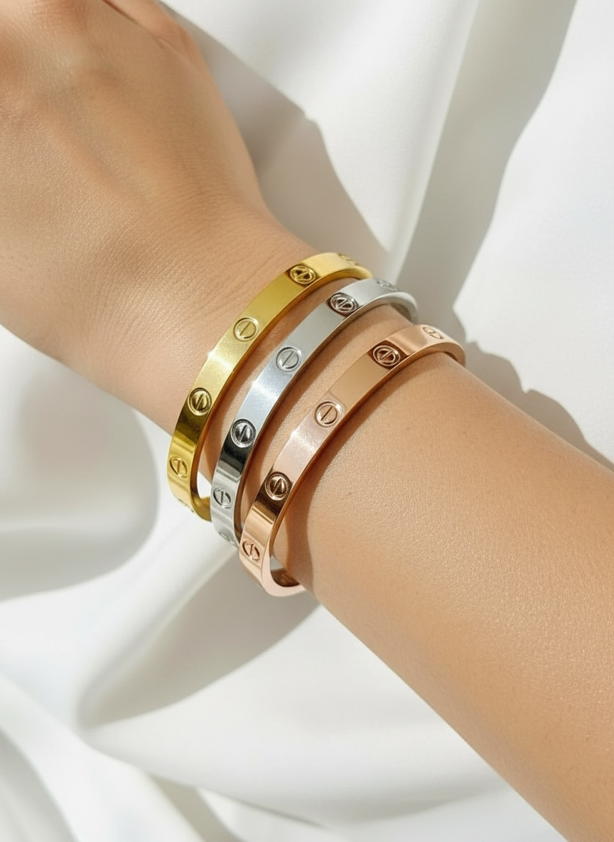 3PCS Luxury Bracelet Set – Stainless Steel #GB3869