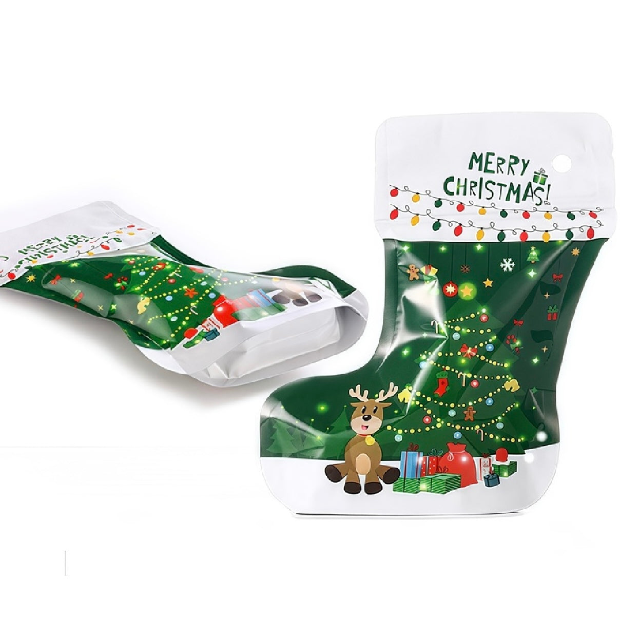 X12pcs Christmas Bag With Zipper #CB2309