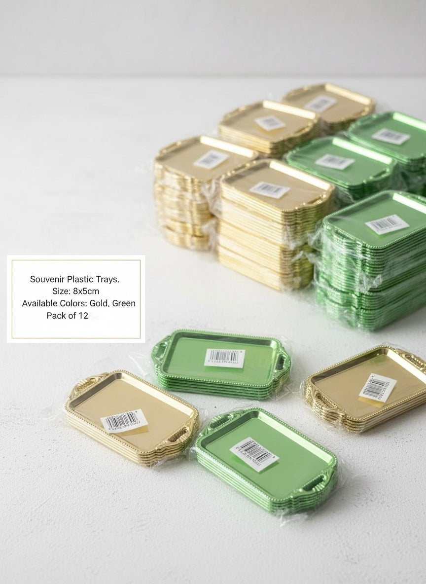 Souvenir Plastic Trays – Pack of 12 #PT3240