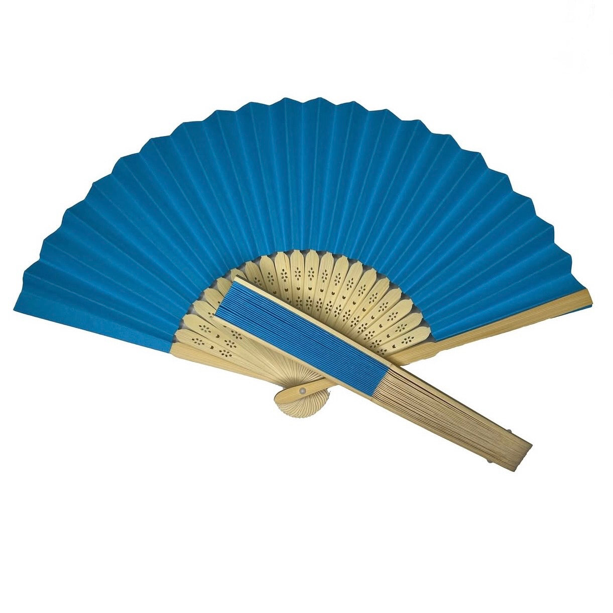 Blue Bamboo Handheld Fans Vintage #HF3280