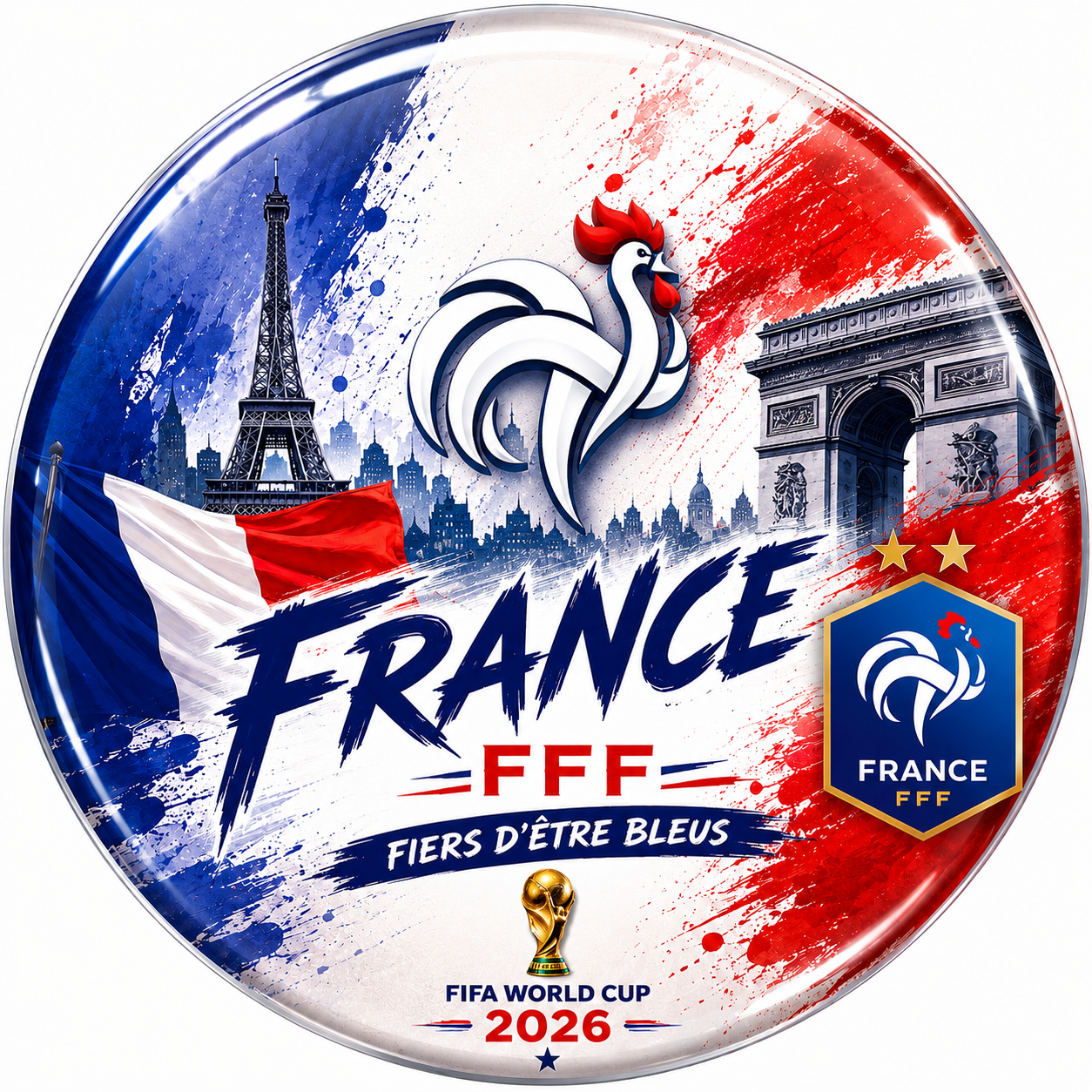 X3pcs World Cup 2026 Fan Badge #PM3274