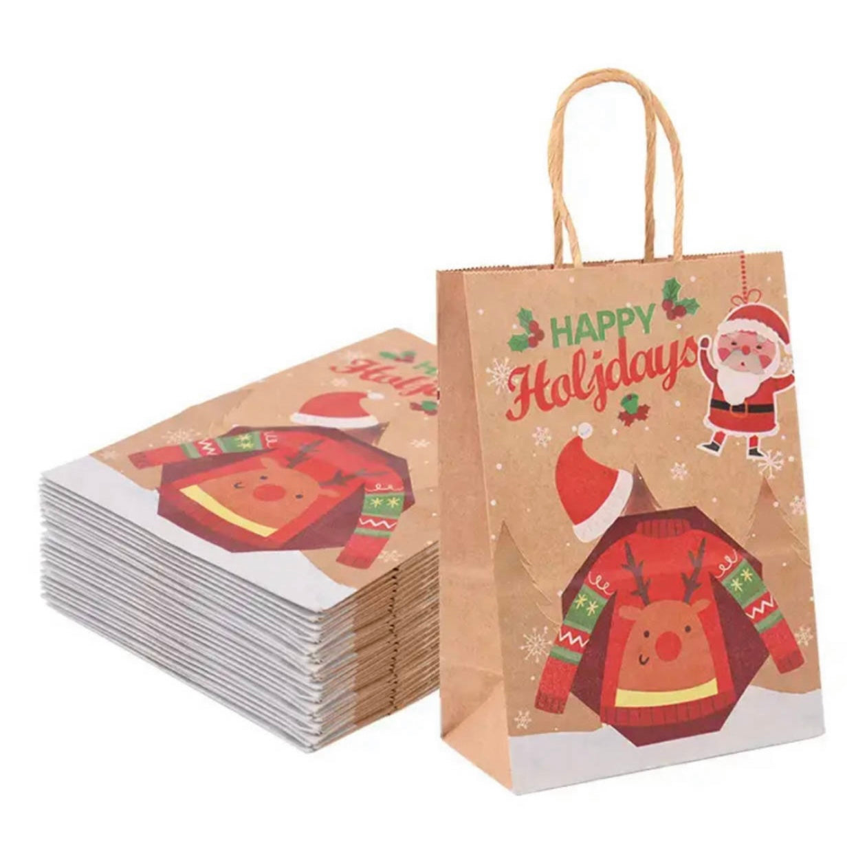 10pcs - 32*26*12cm Christmas Gift Bags #GB1377
