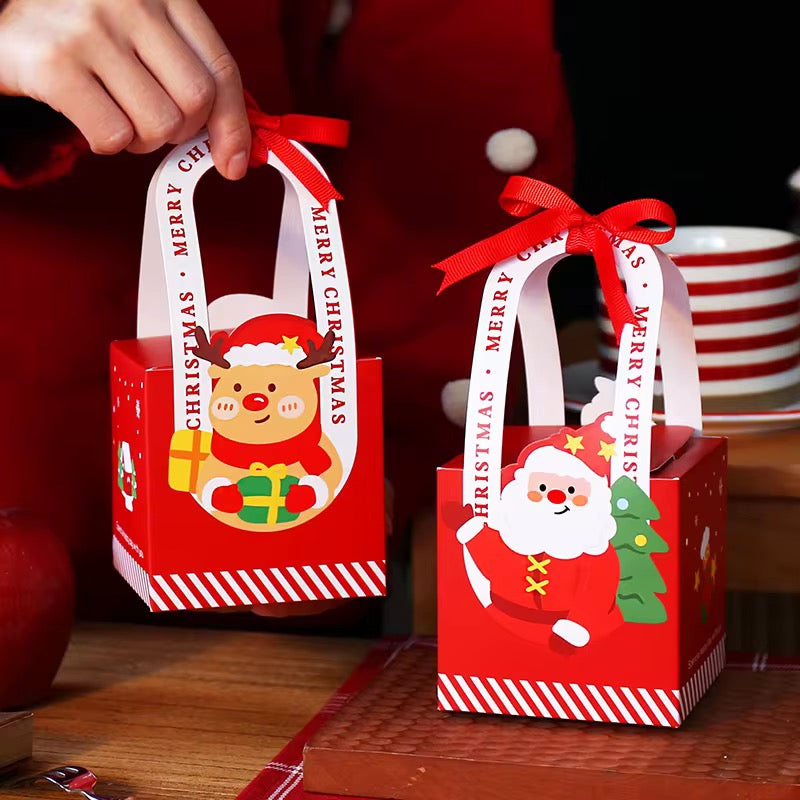 X12pcs Christmas Box With Ribbon #CB2308