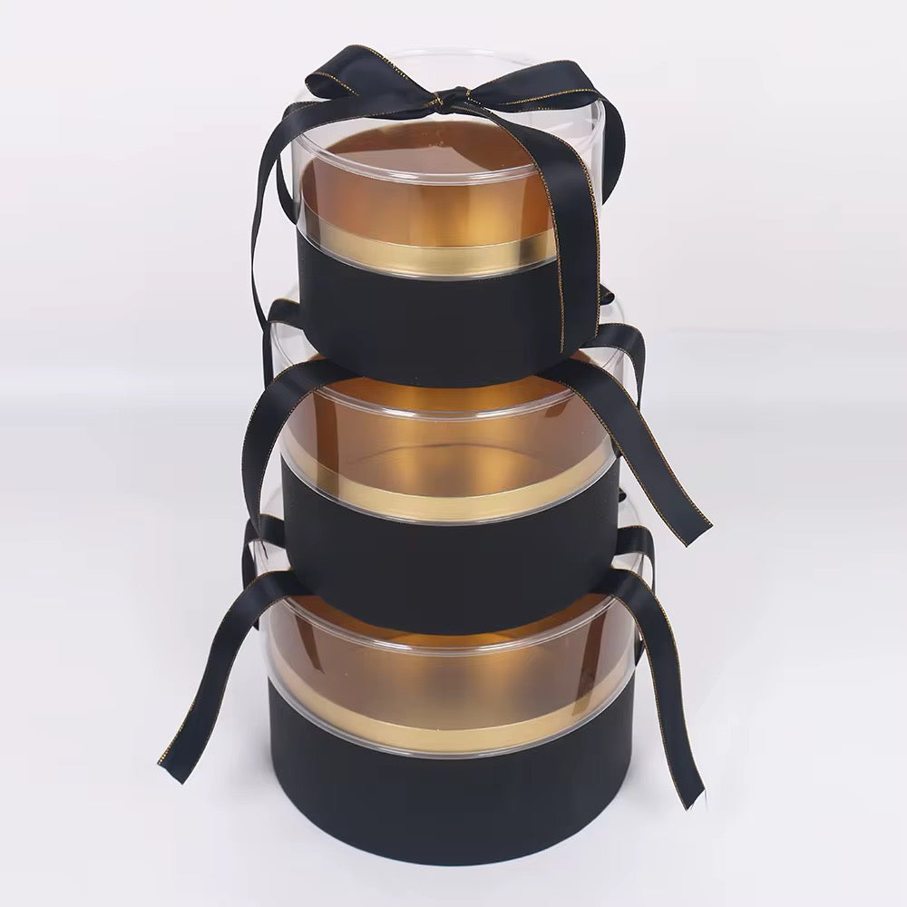 3pcs/set - Acrylic Circle Gift Box #GB2783