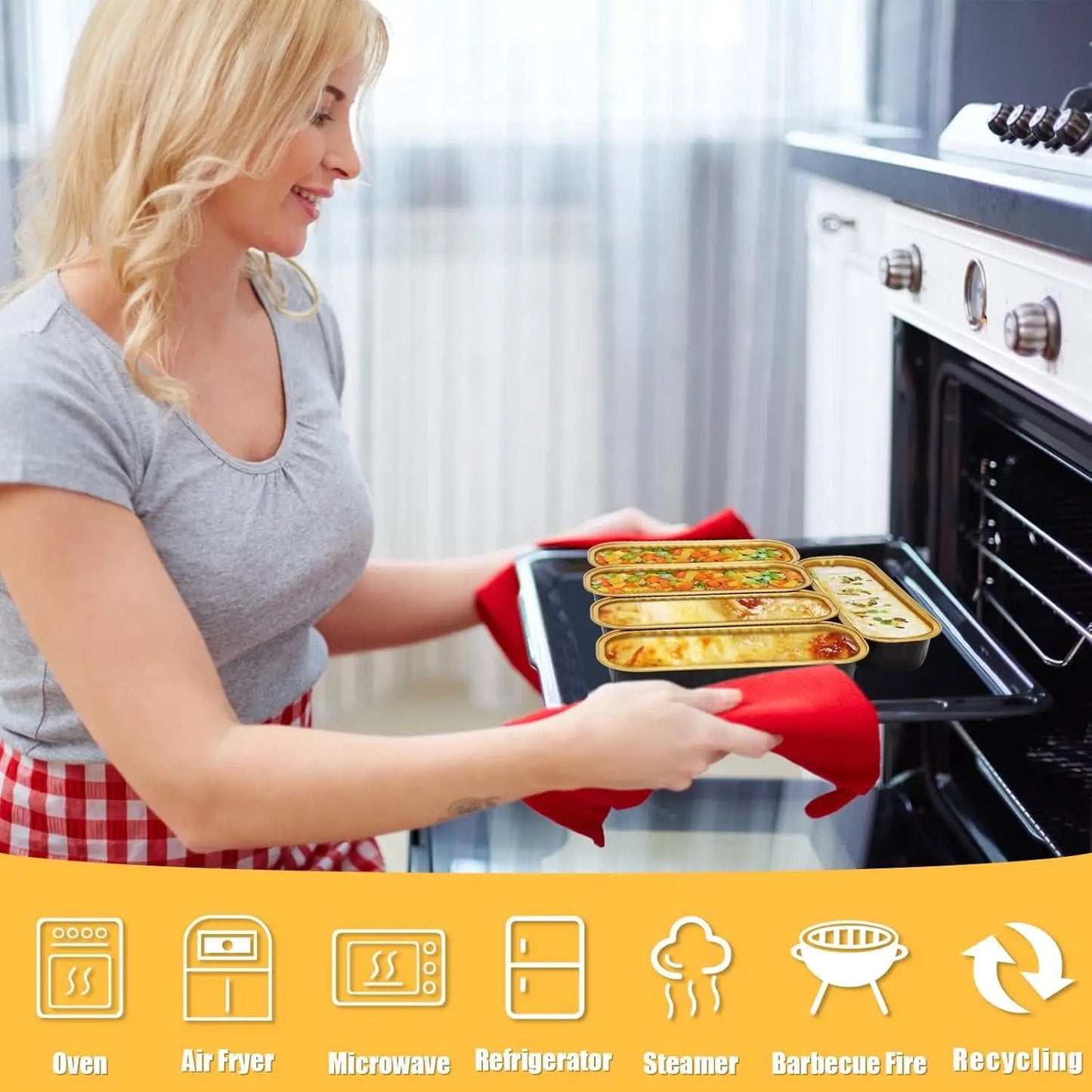 X12 Box 6.8oz Mini Pans With Lid & Spoon #LP1609